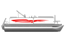 Load image into Gallery viewer, Aqua Streaks Stripes Decals and Graphics for Pontoon Boats