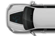 Load image into Gallery viewer, Blue Topo Print Graphics Hood Decals for Toyota Tundra 3rd Gen