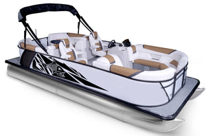 Geometric Pattern Decals and Graphics for Pontoon Boats
