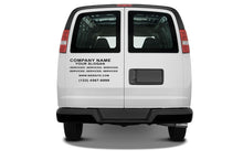 Load image into Gallery viewer, Package of company decals: Vinyl letters compatible with Chevrolet Express