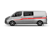 Load image into Gallery viewer, Side Center Stripes vinyl Graphics decals for Ford Transit Custom