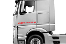 Load image into Gallery viewer, USDOT Number by State Truck Decals, 2 Set (Great for USDOT)