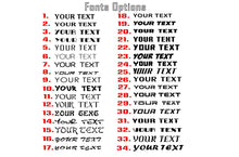 Load image into Gallery viewer, Package of company decals: Vinyl letters compatible with Chevrolet Express