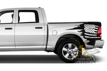Load image into Gallery viewer, Bed USA Flag Graphics Kit Vinyl Decal Compatible with Dodge Ram 1500, 2500, 3500 2008 - Present