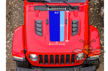 Load image into Gallery viewer, Scrambler Retro Hood Graphics Decals For Jeep Gladiator 2020