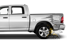 Load image into Gallery viewer, Bed USA Flag Graphics Kit Vinyl Decal Compatible with Dodge Ram 1500, 2500, 3500 2008 - Present