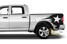 Load image into Gallery viewer, Bed Star Graphics Kit Vinyl Decal Compatible with Dodge Ram 1500, 2500, 3500 2008 - Present 