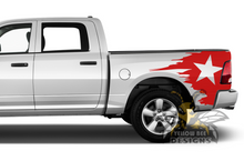 Load image into Gallery viewer, Bed Star Graphics Kit Vinyl Decal Compatible with Dodge Ram 1500, 2500, 3500 2008 - Present