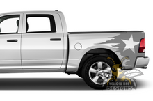 Load image into Gallery viewer, Bed Star Graphics Kit Vinyl Decal Compatible with Dodge Ram 1500, 2500, 3500 2008 - Present