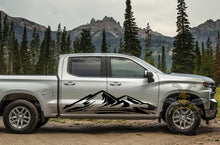 Load image into Gallery viewer, Adventure Mountain Side Graphics Vinyl Decals for Chevrolet Silverado