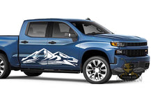 Load image into Gallery viewer, Adventure Mountain Side Graphics Vinyl Decals for Chevrolet Silverado