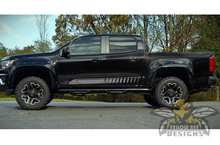 Load image into Gallery viewer, Adventure Mountains Side Stripes Graphics Vinyl Decals Compatible with Chevrolet Colorado Crew Cab