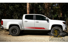 Load image into Gallery viewer, Adventure Mountains Side Stripes Graphics Vinyl Decals Compatible with Chevrolet Colorado Crew Cab