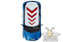 Load image into Gallery viewer, Arrows Roof Vinyl Graphics for mini cooper roof decals