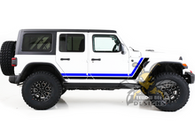 Load image into Gallery viewer, Jeep JL Wrangler Retro Stripes Graphics Vinyl Decals