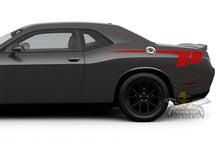 Load image into Gallery viewer, Back Hockey Side Stripes Graphics Vinyl Decals for Dodge Challenger