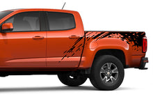 Load image into Gallery viewer, Bed Mud Splash Graphics Vinyl Decals Compatible with Chevrolet Colorado Crew Cab