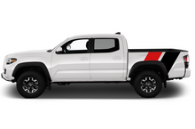 Load image into Gallery viewer, Bed Racing Dual retro vintage stripes (Red, Black) Compatible with Toyota Tacoma