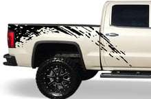 Load image into Gallery viewer, Bed Splash Graphics Vinyl Decals Compatible with GMC Sierra Crew Cab