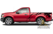 Load image into Gallery viewer, Bed Splash Graphics Ford F150 Regular Cab stripes