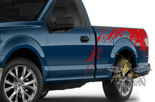Load image into Gallery viewer, Bed Splash Graphics Ford F150 Regular Cab stripes
