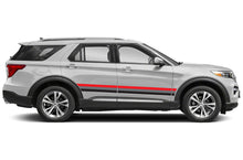 Load image into Gallery viewer, Belt Stripes Black Grey Red Graphics For Ford Explorer decals