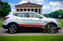 Load image into Gallery viewer, Belt Line Side Stripes Graphics vinyl decals for Nissan Rogue
