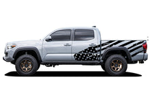 Load image into Gallery viewer, Big USA Flag Bed Vinyl Decal Compatible with Toyota Tacoma Double Cab