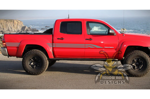 Big Lines Graphics Kit Vinyl Decal Compatible with Toyota Tacoma Double Cab