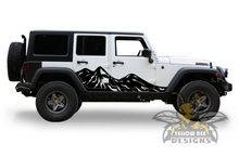 Load image into Gallery viewer, Big Mountains Graphics Kit Vinyl Decal Compatible with Jeep JL Wrangler 4 Door 2018-Present