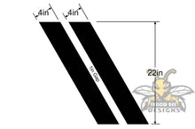 Load image into Gallery viewer, Car or Truck Decals Universal Vinyl Hash Mark Fender Stripes
