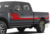 Load image into Gallery viewer, Decals For Ford F250 Center Hockey Side Stripes Graphics Vinyl