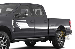Decals For Ford F250 Center Hockey Side Stripes Graphics Vinyl
