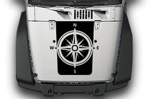 Load image into Gallery viewer, Compass Hood Graphics Vinyl Decals Compatible with Jeep JK Wrangler 2007-2018