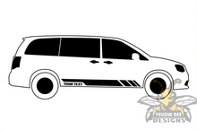 Load image into Gallery viewer, Custom Lower Rocket Stripes Graphics vinyl decals for Honda CRV