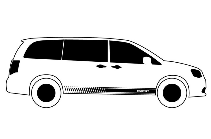 Custom Lower Side Stripes Graphics Vinyl Decals Compatible with Subaru Forester