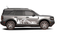 Load image into Gallery viewer, Door Adventure Mountains Graphics Vinyl Decals Compatible with Ford Bronco Sport