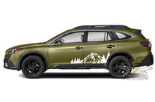 Load image into Gallery viewer, Door Mountains Trees Graphics Vinyl Decals for Subaru Outback