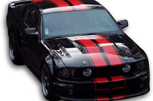 Load image into Gallery viewer, Double Rally Stripes Graphics vinyl graphics for ford Mustang decals