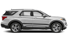 Load image into Gallery viewer, Double Side Stripes Vinyl Graphics For Ford Explorer