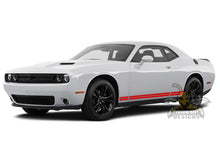 Load image into Gallery viewer, Double Belt Door Stripes Graphics Vinyl Decals for Dodge Challenger