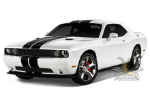 Load image into Gallery viewer, Double Line Rally Stripes Graphics decals for Dodge Challenger