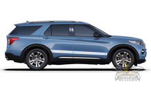 Load image into Gallery viewer, Double Side Stripes Vinyl Graphics For Ford Explorer
