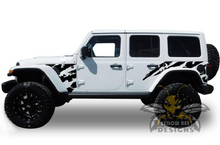 Load image into Gallery viewer, Double Shred Graphics Kit Vinyl Decal Compatible with Jeep JL Wrangler 4 Door 2018-Present