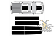 Load image into Gallery viewer, Honda Ridgeline rally stripes decals Full stripes Graphics vinyl