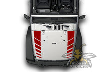 Load image into Gallery viewer, Dual Line JK 2016 Wrangler Hood Decals Stickers Compatible with Jeep