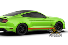 Load image into Gallery viewer, Dual Belt Lines Rocket Graphics vinyl graphics for ford Mustang decals