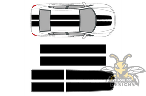 Dual Stripes Decals Graphics Vinyl Compatible with Honda Accord