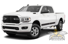 Load image into Gallery viewer, Dual Stripes Graphics Vinyl Decal Compatible with Dodge Ram Crew Cab 3500 Bed 6'4”
