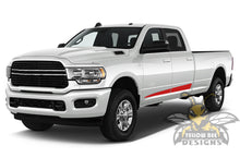 Load image into Gallery viewer, Edge Stripes Graphics Vinyl Decals Compatible with Dodge Ram Crew Cab 3500 Bed 8”